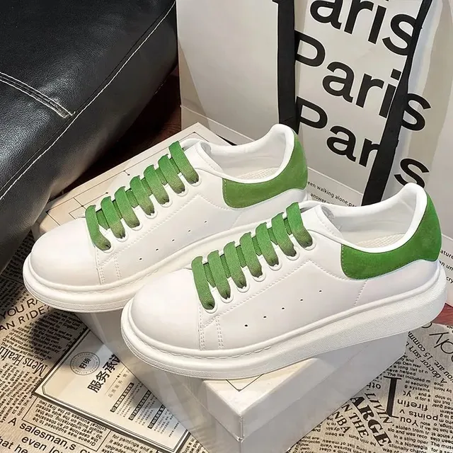 Alexander McQueen Oversized Sneaker White Green
