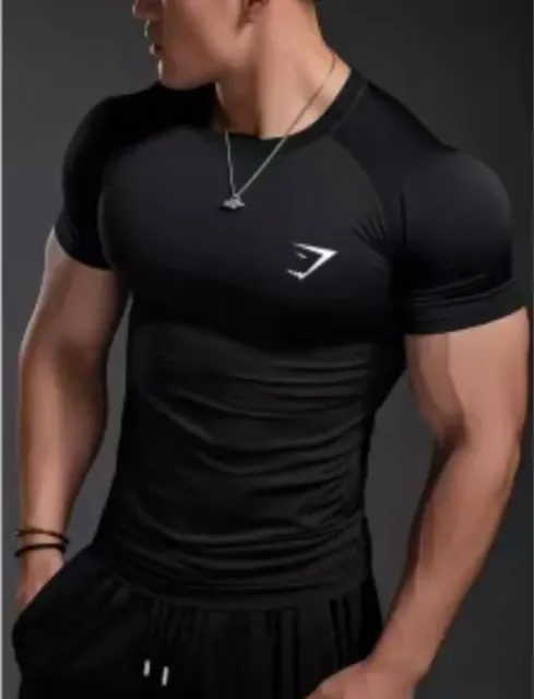 Black short sleeves - white logo on the side
