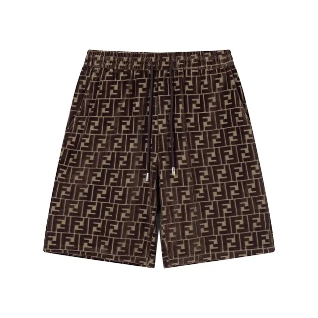 Fendi FF Logo Shorts Velvet Monogram