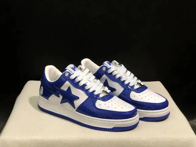 BAPE Shark Low Royal Blue Patent