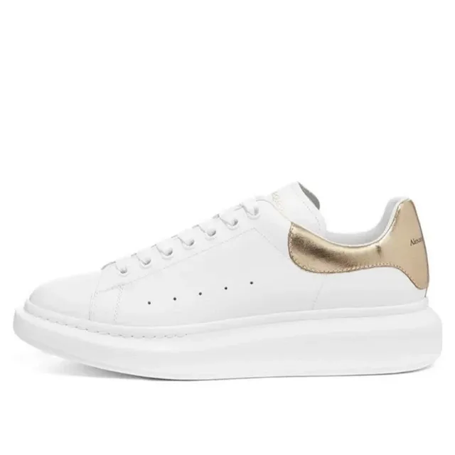 Alexander McQueen Oversized Sneaker White with Gold Heel Tab