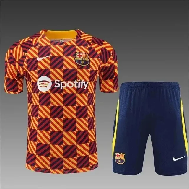 Nike FC Barcelona Home Kit 2023-24 Spotify Checkered