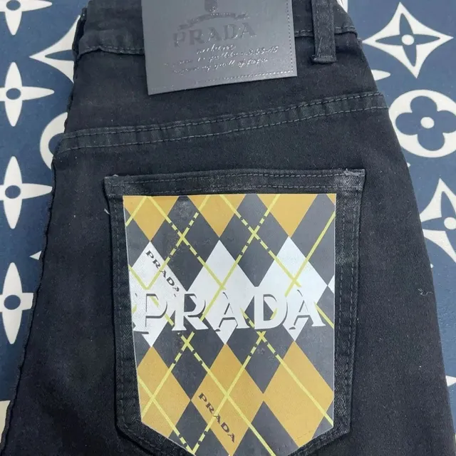 Prada Jeans Argyle Pocket