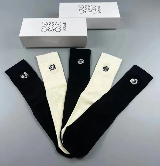 Loewe Logo Socks Anagram Embroidered