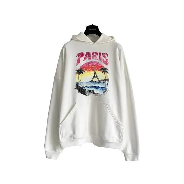 Balenciaga Hoodie Paris Sunset Graphic