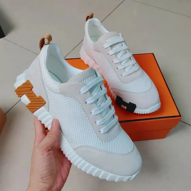 Hermès Run Away White Beige Orange