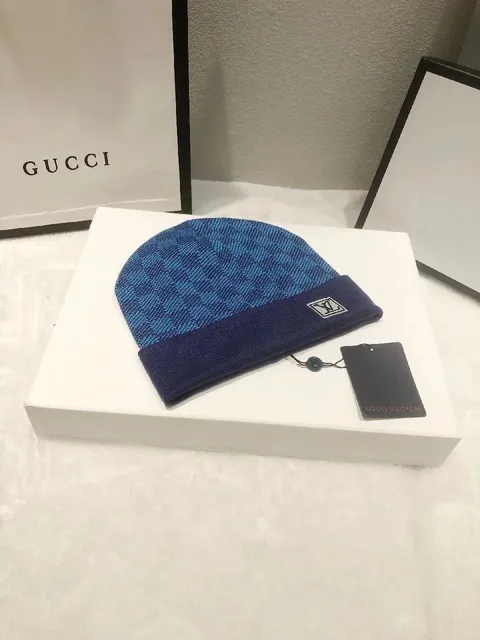 Louis Vuitton Knit Beanie Monogram Pattern