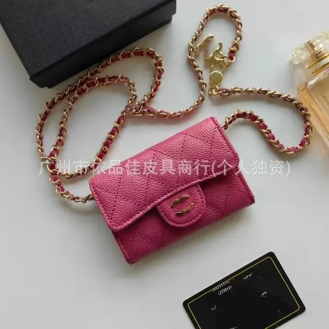 Chanel Classic Flap Wallet on Chain Quilted Caviar Leather