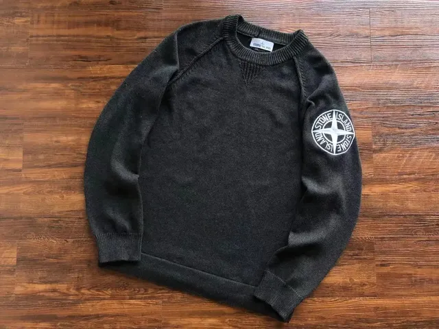 Stone Island Crewneck Sweater Compass Logo Patch