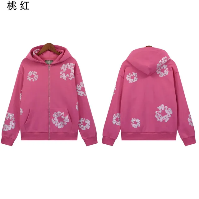 Gallery Dept. Zip-Up Hoodie Floral Embroidered