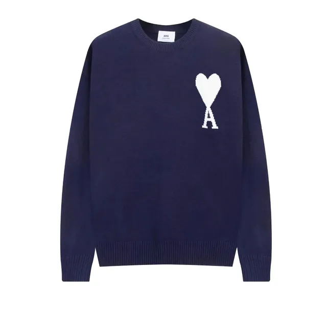 AMI Paris Knit Sweater Heart Logo