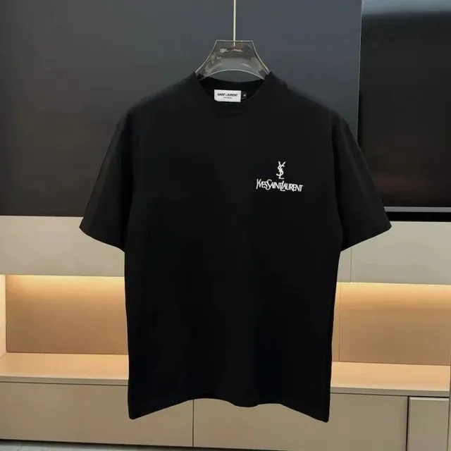 Saint Laurent Logo T-Shirt Monogram Print