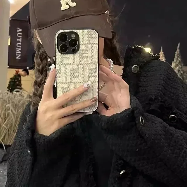 Fendi Phone Case FF Logo Jacquard