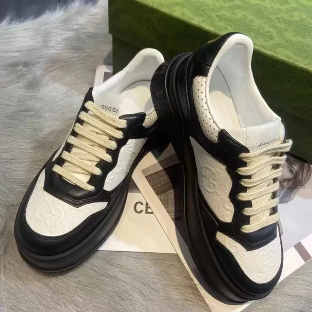 Gucci GG Marmont Sneaker Black and White