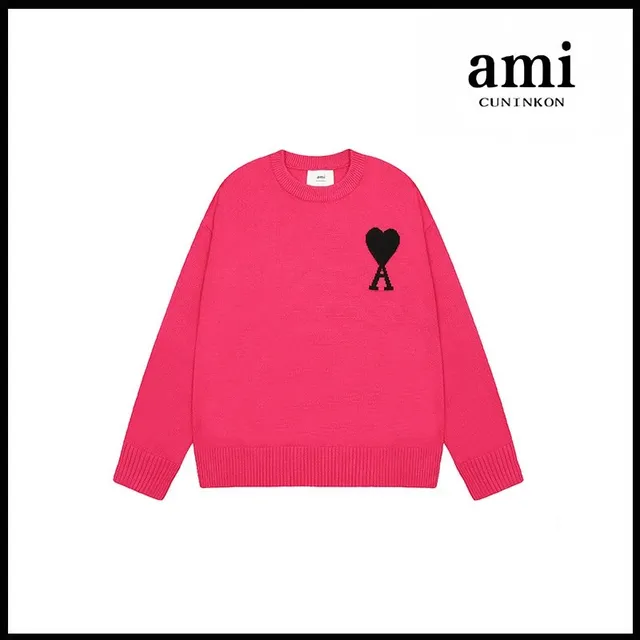 AMI Paris Knit Sweater Heart Logo