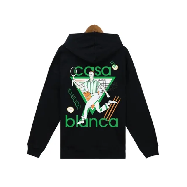 Casablanca Graphic Hoodie Tennis Print
