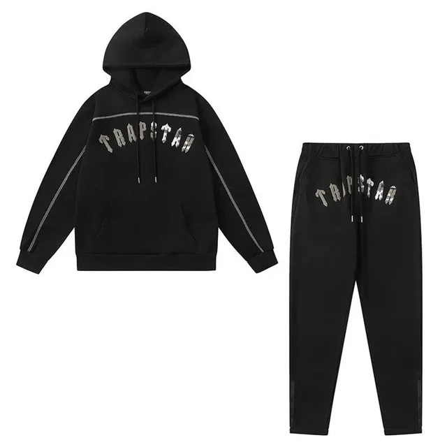 Trapstar Hoodie and Joggers Set Reflective Logo