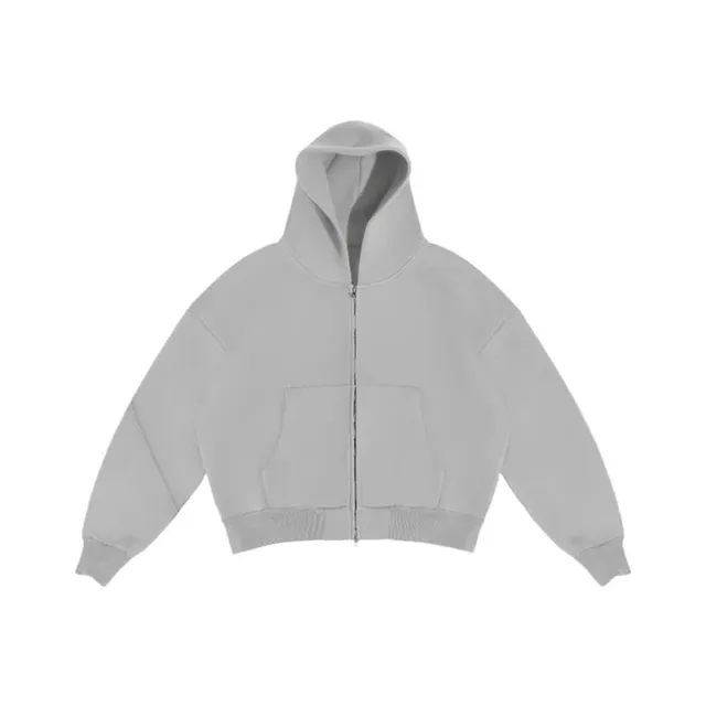 Fear of God Essentials Oversized Cropped Zip-Up Hoodie