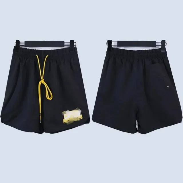 Drawstring Shorts Yellow Drawcord
