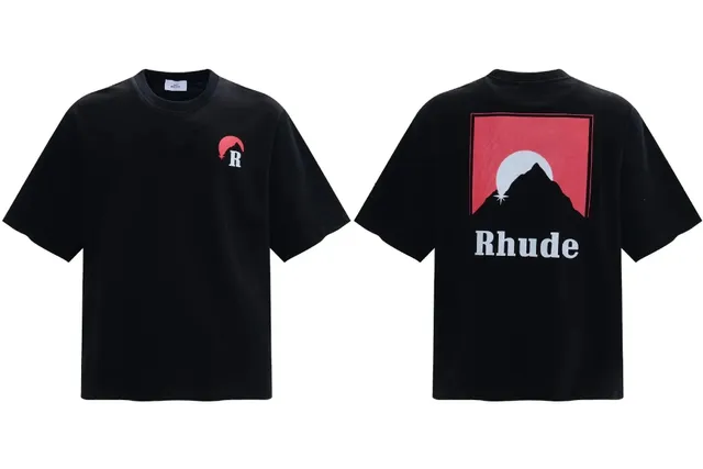 Rhude Graphic T-Shirt Mountain Logo