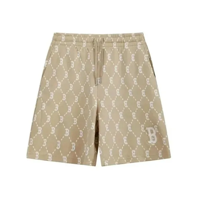 BAPE Logo Print Shorts Diamond B Pattern
