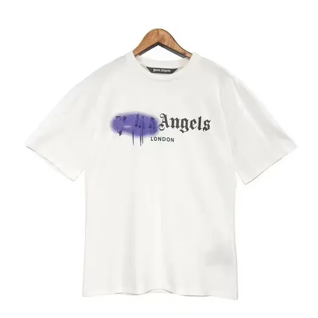 Palm Angels Graphic Tee Purple Spray Logo