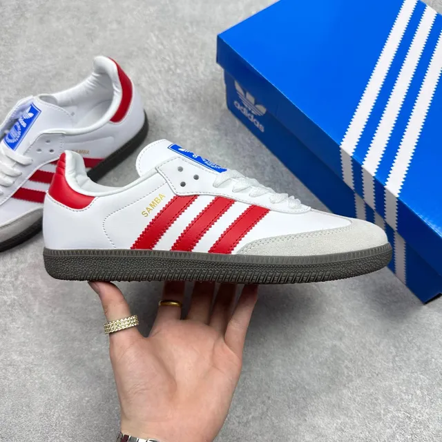 Adidas Samba White Red