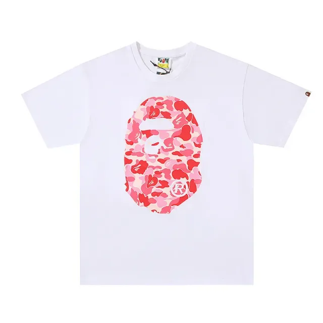 BAPE Ape Head Tee Pink Camo