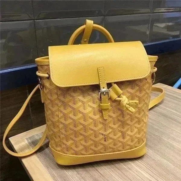 Goyard Saint Louis Backpack Yellow