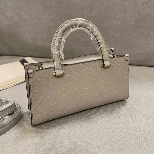 Tory Burch Mini T Monogram Embossed Logo