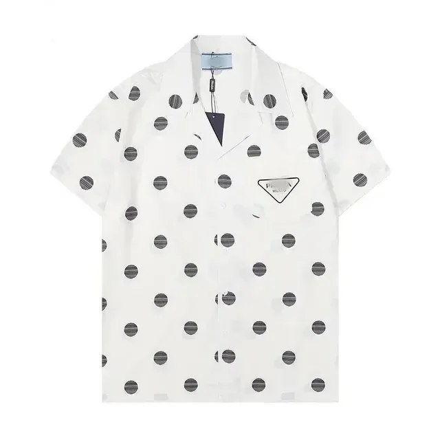 Prada Short-Sleeve Shirt Polka Dot