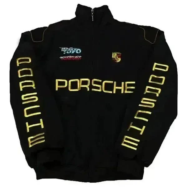 Porsche Track Jacket Gold Logo
