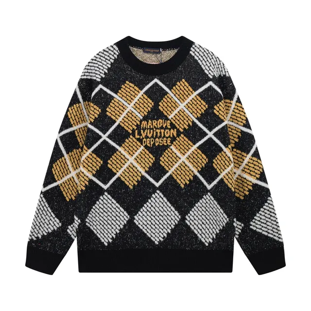 Louis Vuitton Argyle Knit Sweater