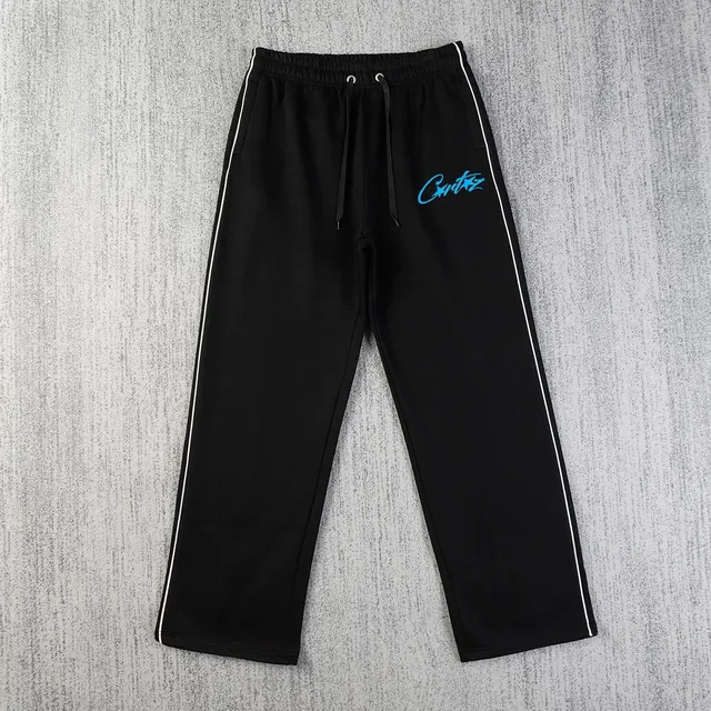 Corteiz Track Pants Blue Logo