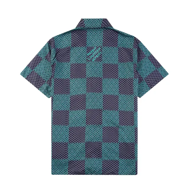 Louis Vuitton Checkered Shirt Monogram Grid