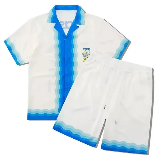 Casablanca Tennis Club Set Wave Print