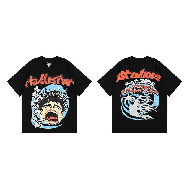Hellstar Graphic Tee Flame Face Print