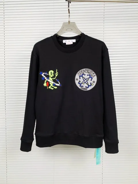 Off-White Crewneck Sweatshirt Alien & Logo Patch