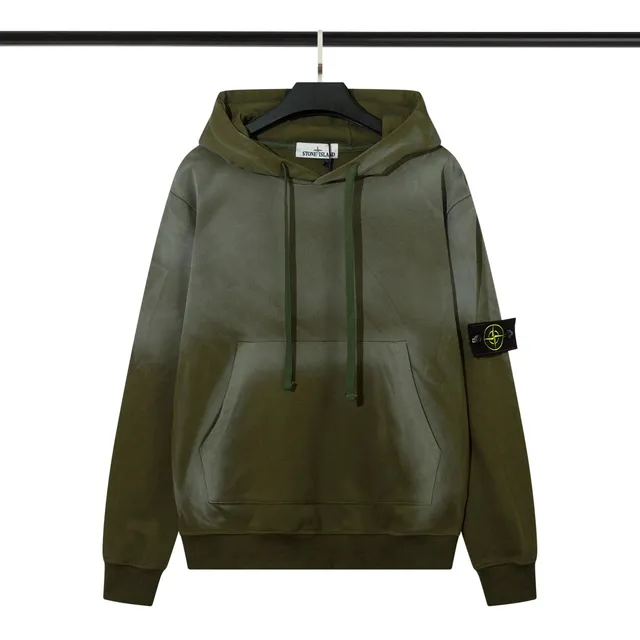 Stone Island Hooded Sweatshirt Olive Green