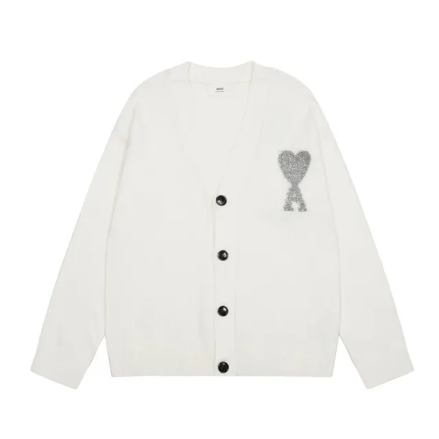 AMI Paris Cardigan Heart Logo