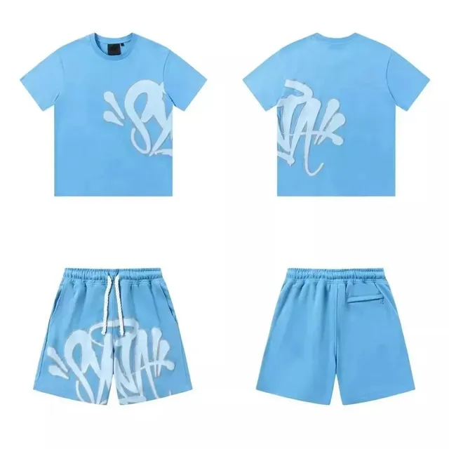 Syna World Graffiti Print Set Light Blue with White Graphic