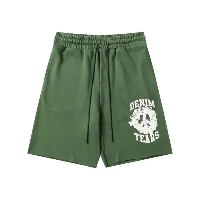Denim Tears Logo Shorts Peace Sign Print