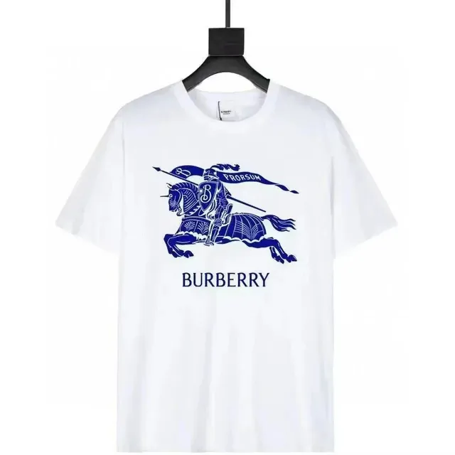 Burberry Equestrian Knight Tee Blue Print