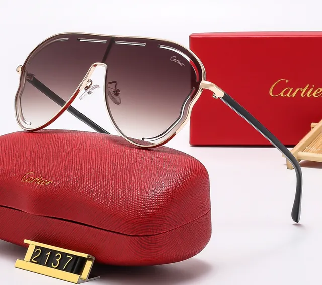 Cartier Aviator Sunglasses Gradient Brown Lens