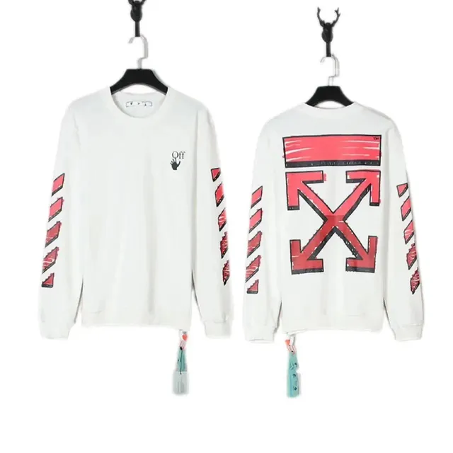 Off-White Arrow Sweatshirt Industrial Diag Print