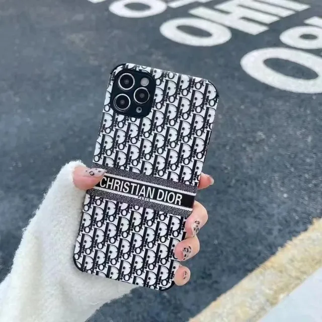 Dior Phone Case Oblique Logo Print