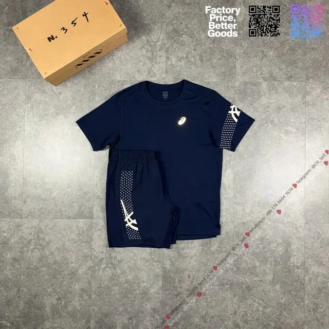 Navy blue tee 短袖 - 【ship in 3 days】