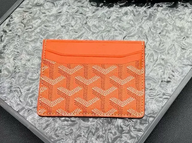 Goyard Card Holder Goyardine Canvas