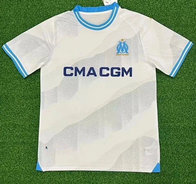 Olympique de Marseille Home Jersey CMA CGM Sponsor
