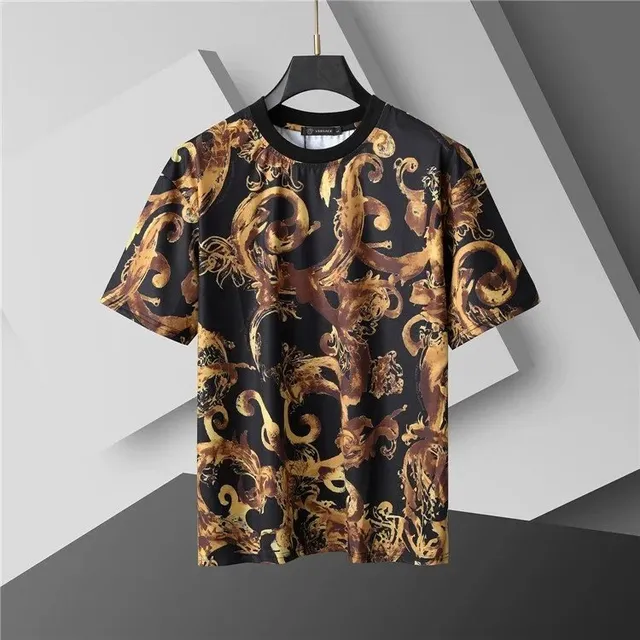Versace Baroque Print T-Shirt Baroque Medusa
